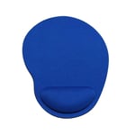Computer Mouse Mat With Wrist Support Eva Mouse Pad Non-Slip Mouse Pad With Hand Rest Mice Pad Gaming Mouse Mat - Blue