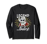 kawai Legendary Legend Dairy funny Milk Cool Hero sunglasses Long Sleeve T-Shirt