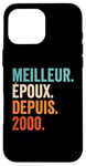 Meilleur Époux Depuis 2000 | 25 anniversaire mariage 25 ans Coque pour iPhone 16 Pro Max