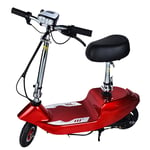 E-Scooter Foldable - Electric Scooter Portable Folding Kick Electric Scooter Dual Brake, Powerful 220W Motor,Up to 15Km/h, 6 inch tires for adults and teenagers,E Scooter City Commuting Tool (Red)