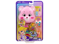 Polly Pocket Caring Teddy Bears Compact Set: Micro Polly Doll, Two Teddy Bear Figures, Toy Vehicle And Accessories Jcc14 Mattel