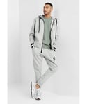 Nike Air Mens Zip Through Tracksuit Set Full In Grey Cotton - Size Small