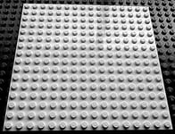 LEGO 1 x WHITE PLATE Base Board 16x16 Pin 12.8cm x 12.8cm x 0.5cm - BRAND NEW