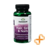 SWANSON Hair Skin and Nails Supplement 60 Caps Beautifying Nutritional Support