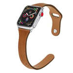 Apple Watch Series 5 40mm genuine leather watch band - Brown