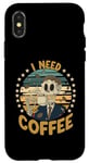 iPhone X/XS Skeleton Coffee Brewer I Need Coffee Case