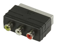 Adaptateur péritel PERITEL Mâle - 3x RCA Output Femelle Noir