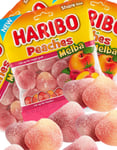 24 Haribo Peaches Melba - Sukret Vingummi 80 gram - Hel Eske