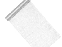 Partydeco Sf1-36-018Me-Karton, Silver, Abstract Pattern, Tyg, Glansigt, 9 M, 360 Mm