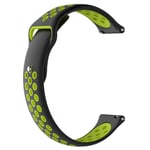 Montre De Bracelet Silicone De Sports De Double Couleur Pour Nokia Withings Steel Hr 36mm (Noir+Vert)