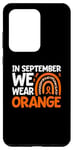 Coque pour Galaxy S20 Ultra In September We Wear Orange Leukemia Awareness Ruban orange