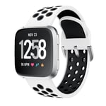 Sportarmband Fitbit Versa/Versa 2 Vit/Svart