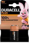 DURACELL Plus 9V Alkaline Batteries Pack of 10