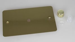 Varilight WFBD1 Matrix Faceplate Kit, ultraflat brushed brass, 1-gang