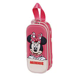 Disney Minnie Mouse Bobblehead-Trousse 3D Double, Rose