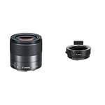Canon EF-M 32MM F/1.4 STM Lens & Mount Adapter for EF-EOS M