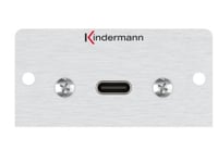 Kindermann 7444000548, Usb C, 1 Modul(Er), Usb 3.2 Gen 2 (3.1 Gen 2), Aluminium, Aluminium, 50 Mm