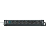 Grendosa Premium-Line 8-Way 3.00 m Svart - Jordad Kontakt TYPE F