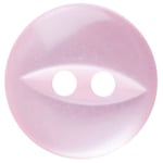 Groves Fish Eye Button, 16mm, Pack of 6, Pink