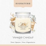Yankee Candle Signature Medium Jar Soft Wool Amber Gift Present Decor