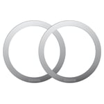 Baseus Magnetisk Ring - MagSafe Kompatibel - 2-Pakning - Sølv
