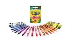 CRAYOLA - Crayons de Cire - Set de 24 pièces - pour l’école et Les Loisirs créatifs - Couleurs Assorties - 0024