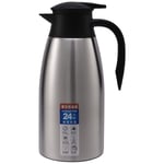 Silver 304 Stainless Steel 2L Thermal Flask Vacuum Insulated Water Pot Coffee Te