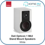 Dali Opticon 1 Mk2 Stand Mount Speakers-White
