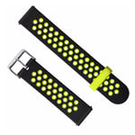 Amazfit GTS two-color silicone watch band - Black / Green