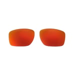Walleva Fire Red Polarized Replacement Lenses For Oakley Sliver F Sunglasses