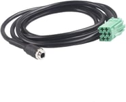 Cable Adaptateur Entr¿¿e AUX in Femelle Compatible avec iPod, iPhone, MP3, Prise Jack 3,5 mm Compatible avec Renault Clio Megane 2005¿C2012