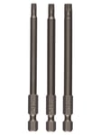 Bosch 3-delers sett skrutrekkerblad for skruer med innvendig torx (T) T20; T25; T30; 89 mm