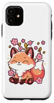 iPhone 11 Kawaii Japanese Fox Sakura Cherry Blossom Festival Spring Case