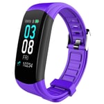 CKBAOL Smart Watch,0.96" Fitness Trackers Touch Screen Smartwatch Pedometer Step Counter Sleep Monitor Stopwatch For Men Women For Iphone Android Android Apple,Purple