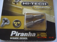 Piranha Hi-Tech Torsion Screwdriver Bit PZ1, 25 mm - Set of 2