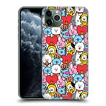 Head Case Designs Officially Licensed BT21 Line Friends Colourful Basic Patterns Hard Back Case Compatible With Apple iPhone 11 Pro Max