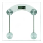 150 KG Digital Glass Electronic LCD Body Weighing Scales Square Bathroom Scale