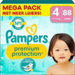 Pampers Premium Protection Mega Pack 88 Diapers Size 4 (9-14 kg)