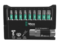 Wera Bit-Check 10 TX Impaktor 1 - Screwdriver bit and bit holder set - 10 delar - torx - T20, T25, T30, T40 - hexagonalt