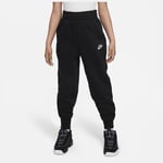 Nike Sweatpants Nsw Club Fleece High-waisted - Svart/vit Barn, storlek X-Large