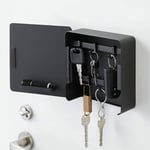 Nyckelskåp, Magnetisk Nyckelkroklåda Svart