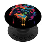 Gamer Esthétique Graphique Jeux vidéo Garçons Ados PopSockets PopGrip Interchangeable