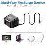 1m USB Charging Cable Power Charger Cord For Fitbit Versa 2 Smart Watch Black
