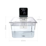 Sous Vide kar 20 liter m. lock till iVide Plus Jnr.