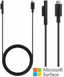 New Microsoft Surface Pro 3/4/5/6/7 65W Power Supply Charging Cable 1706