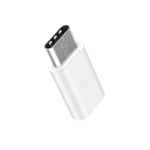 5pcs / Ensemble Usb-C Type-C À Micro Mini Usb Data Charging Adapter Blanc