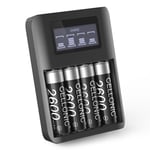 Batterie pour Midland G9, XT70, Motorola TLKR T92 H2O - 4x2600mAh