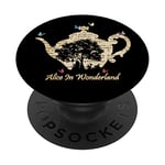 PopSockets Alice In Wonderland Vintage Tea Time PopSockets PopGrip - Support et Grip pour Smartphone/Tablette avec un Top Interchangeable