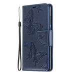 The Grafu Case for Huawei P30, Durable Leather and Shockproof TPU Protective Cover with Credit Card Slot and Kickstand for Huawei P30, Blue