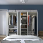 IKEA PLATSA garderob med 5 dörrar 220x57x181 cm